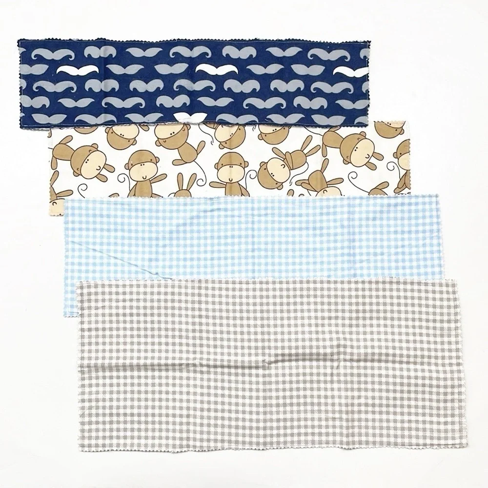 Set of 4 burp cloths